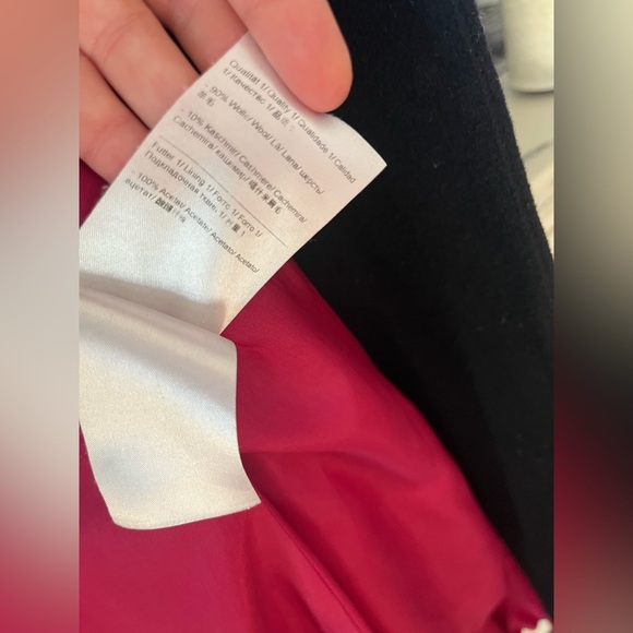 Escada sport women’s wool/ cashmere black coat size 38 (M US) - Picture 6 of 10